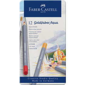 Aquarellstift Goldfaber Aqua - 12er Metalletui