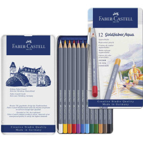 Aquarellstift Goldfaber Aqua - 12er Metalletui