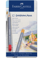 Aquarellstift Goldfaber Aqua - 12er Metalletui