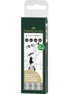 Tintenfeinliner Ecco Pigment - 4er Etui schwarz 0,20 / 0,40 / 0,60 / 0,80 mm