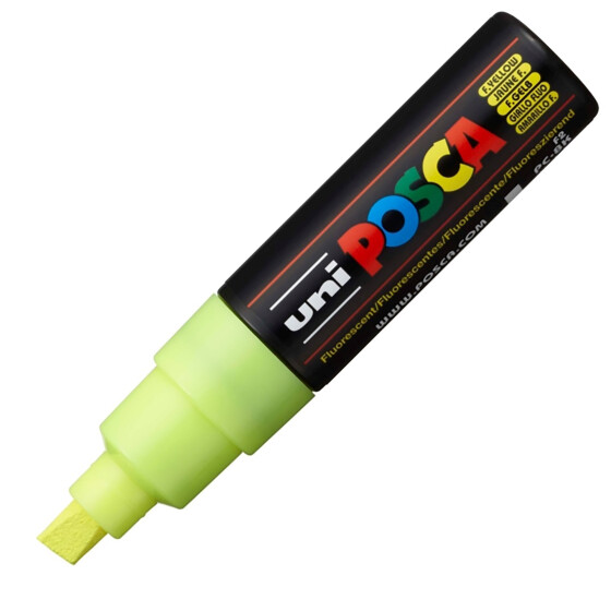 Marker POSCA PC-8K breit Keilspitze 8 mm - 35 Farben neon-gelb