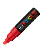 Marker POSCA PC-8K breit Keilspitze 8 mm - neon rot