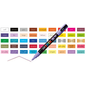 Marker POSCA PC-3M fein Rundspitze 0,9-1,3 mm - braun