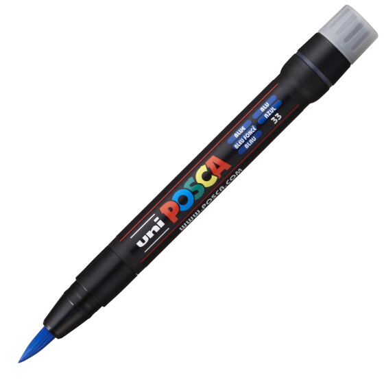 Marker POSCA PCF-350 Pinselspitze: 1-10 mm - dunkelblau