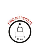 Marker POSCA PC-1MR extra-feine kalibrierte Spitze 0,7 mm - rosa