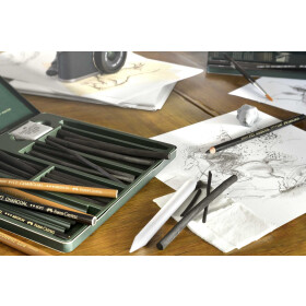 PITT Charcoal Set - 24er Metalletui