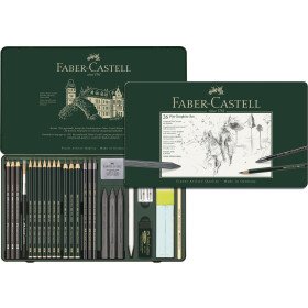 PITT Graphite Set groß - 26er Metalletui