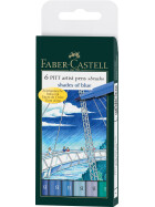 Tuschestift PITT® Artist Pen Brush Blue 6er Etui