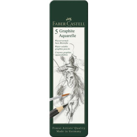 Aqua.bleistift Graphite Aquarelle 5er Metalletui