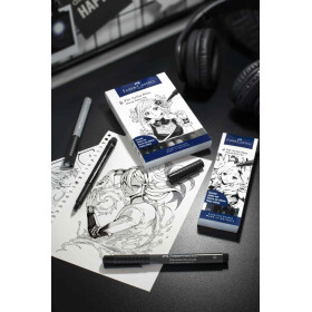 Tuschestift PITT® Artist Pen B Manga 8er Etui BASIC