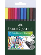 Fineliner FINEPEN Grip Black Edition 0,4 mm - 10er Kartonetui
