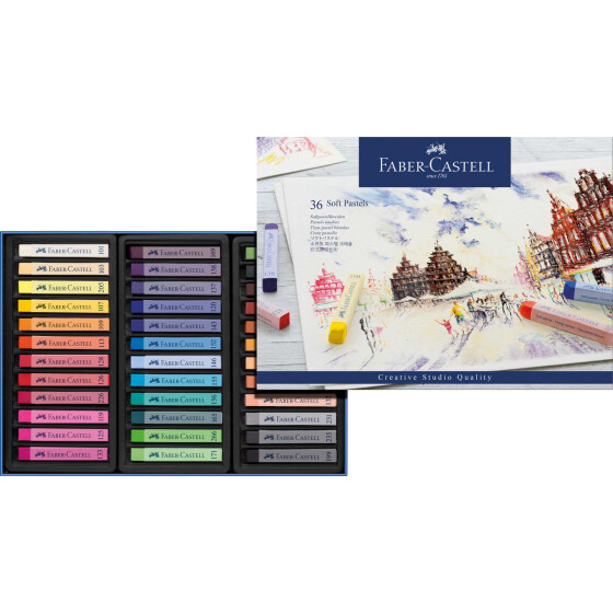 Softpastellkreiden 36er Kartonetui