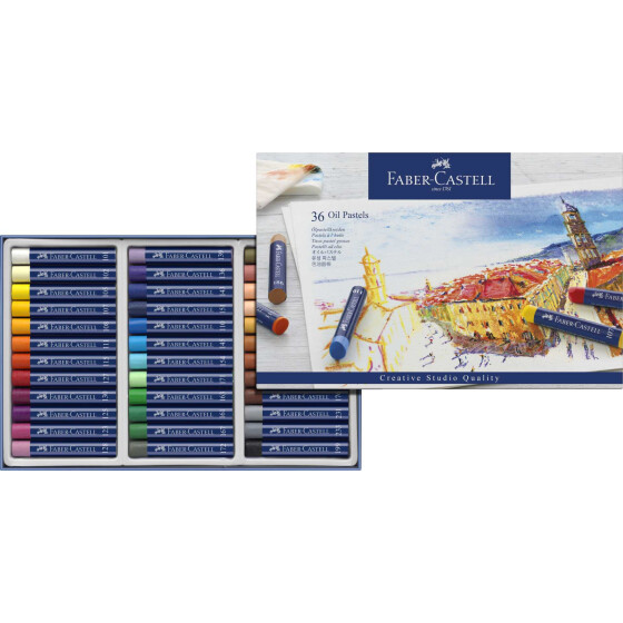 Ölpastellkreide Creative Studio - 36er Kartonetui, Farben sortiert