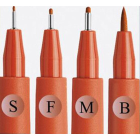 Tuschestift PITT® Artist Pen 4er Set Farbe 188 - rötel