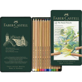 Künstlerfarbstift PITT PASTELL - 12er Metalletui