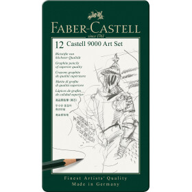 Bleistift Castell 9000 Art Set -12er Metalletui 8B-2H