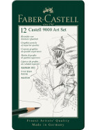 Bleistift Castell 9000 Art Set -12er Metalletui 8B-2H