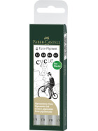 Tintenfeinliner Ecco Pigment - 4er Etui schwarz 0,10 / 0,30 / 0,50 / 0,70 mm