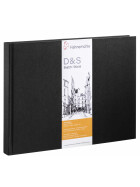 Skizzenbuch "D&S" A4 - 160 Seiten, QF, 140 g/qm - schwarz