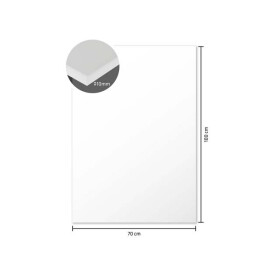 Schaumstoffplatte 10 mm - 70x100cm weiß - 5er Pack