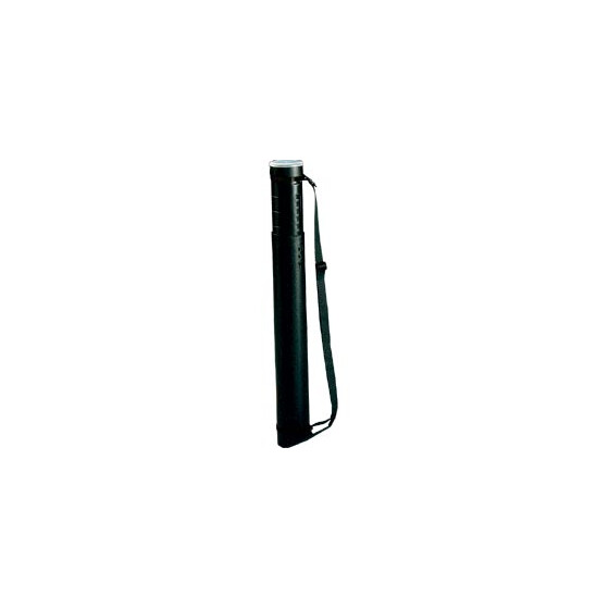 Premium Zeichenrollenköcher schwarz PE, mit Schraubdeckel, Ø 80 mm, 600 - 1000 mm