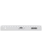 Lineal schmal 16 cm glasklar