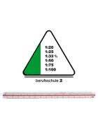 Dreikantmaßstab Teilung 2 - Berufsschule