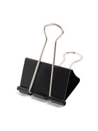 Umlegeklammer FOLDBACK 15mm schwarz, 12er Packung