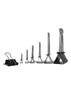 Umlegeklammer FOLDBACK 15mm schwarz, 12er Packung