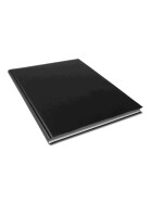 Skizzenbuch Ganzefalin <A3, 30 x 38 cm, 120g/qm - 136 Seiten schwarzer Einband