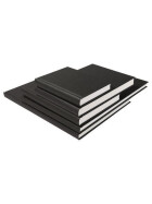 Skizzenbuch Ganzefalin <A3, 30 x 38 cm, 120g/qm - 136 Seiten schwarzer Einband