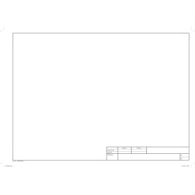 Schulzeichenkarton blanko A3 mit Rand und Schriftfeld, 250 Blatt