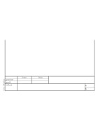 Zeichenblätter A4 hoch, 190 g/m², blanko, Randdruck und Schul-Schriftfeld, 250 Blatt