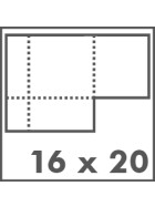 Skizzenheft 16 x 20 cm (ca. A5) 32 Seiten, 120g/qm