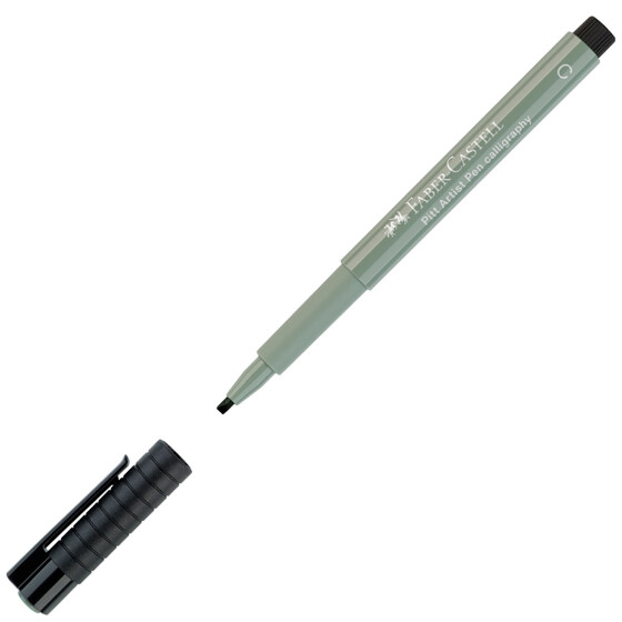 Tuschestift Pitt Artist Pen Calligraphy 2,5 mm - warmgrau III (Farbe 272)