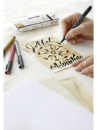 Tuschestift PITT® Artist Pen Calligraphie 4er Etui Erdtöne