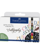 Tuschestift PITT® Artist Pen Calligraphie 8er Etui