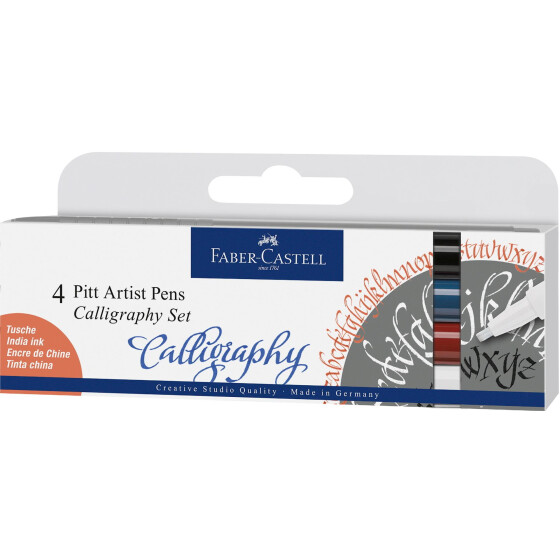 Tuschestift PITT® Artist Pen Calligraphie 4er Etui Essential