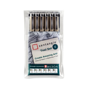 ZENTANGLE TOOL SET6-teilig - Pigma Micron je 2x ,1 / ,8...