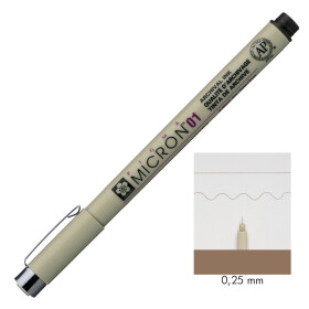 Pigmentliner Pigma Micron 01 / 0,25 mm -  sepia