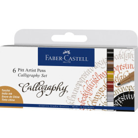 Tuschestift PITT® Artist Pen Calligrafie 6er Etui