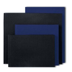 Aquarellbuch 160g/qm, 35%Hadern, 120 Seiten 17 x 15,6 cm, quer, blau