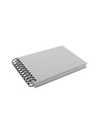 Spiralskizzenbuch A5 quer quer - 55 Blatt, 130g/qm, Graukarton