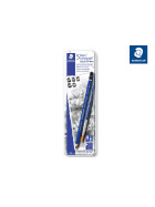 Bleistift Mars® Lumograph® - aqua 6er Etui je 2x 100A-6B / 8B, 1 x 100A-4B, Pinsel