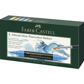 Aquarellmarker Albrecht Dürer - 5er Etui Standardfarben