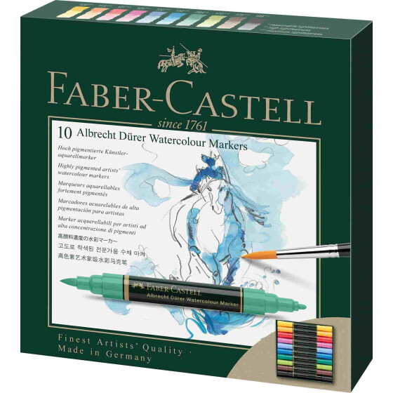 Aquarellmarker Albrecht Dürer - 10er Etui sortiert