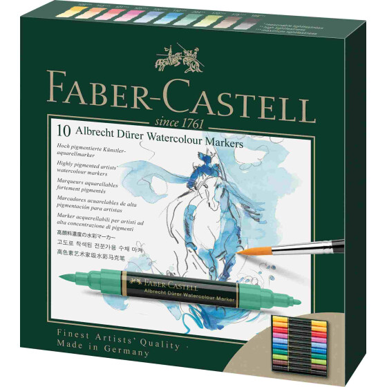 Aquarellmarker Albrecht Dürer - 10er Etui sortiert
