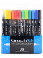 GRAPHO wasserbasierter Twin Tip Marker 36er Etui