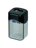 Spitzer eckig Magnesium doppelt Dosenspitzer schwarz/rauch