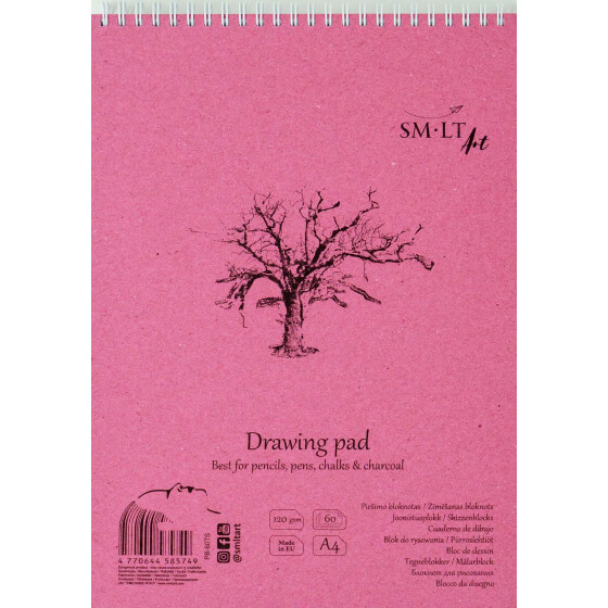 Spiralblock Authentic DIN A4 - hochweißes Papier, matt, 60 Blatt 120 g/qm